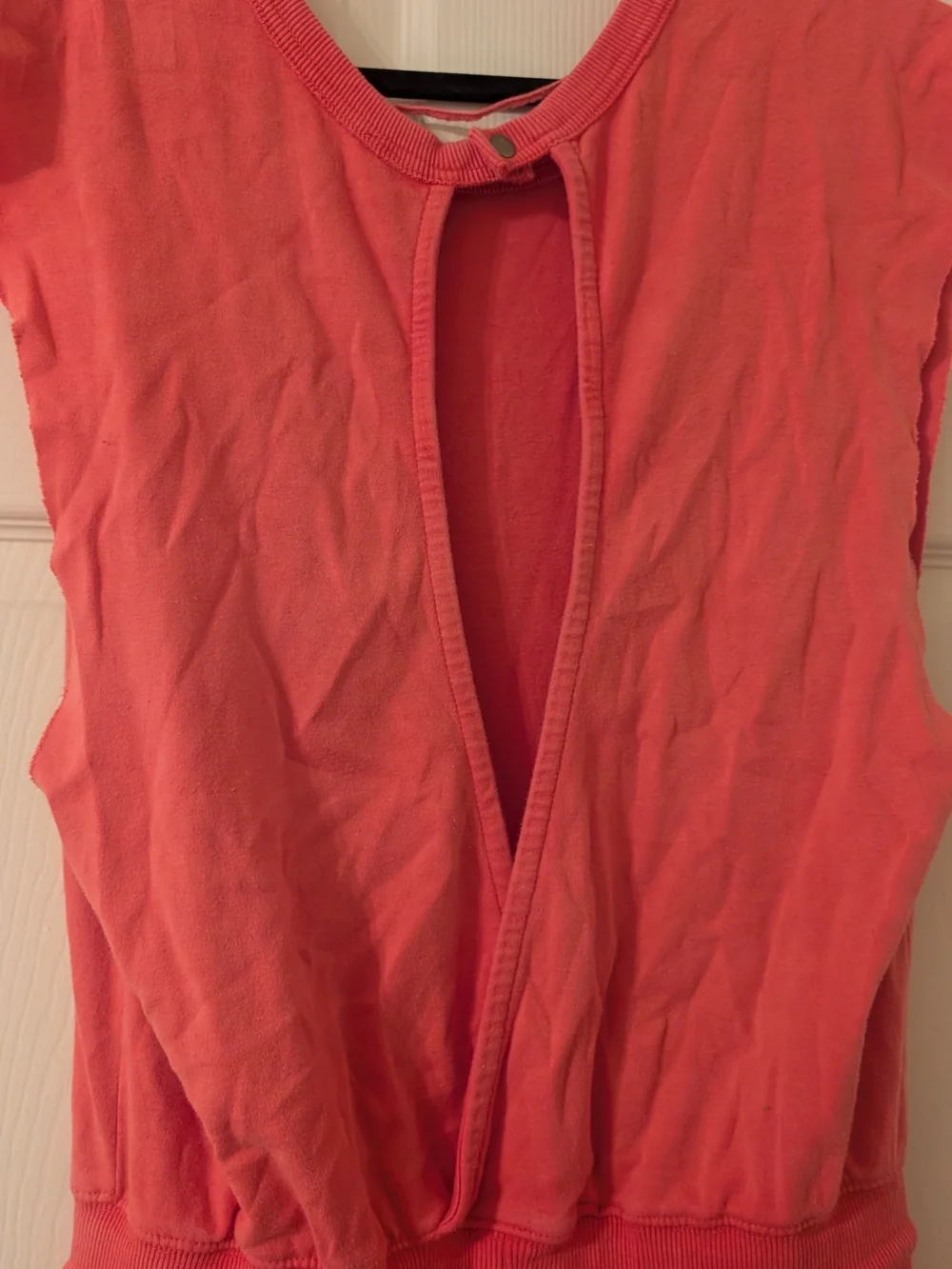Free People Throw and Go Onesie Size Small Pink/Coral - Picture 4 of 4